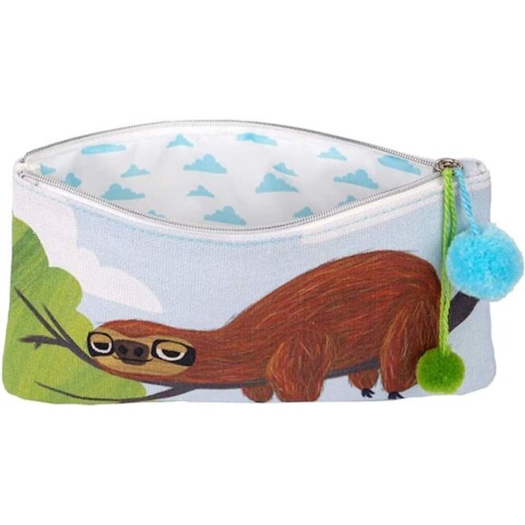 Artists Loft Sloth Pouch Accessory Bag Makeup Cosmetic Pencil Bag - Picture 2 of 2